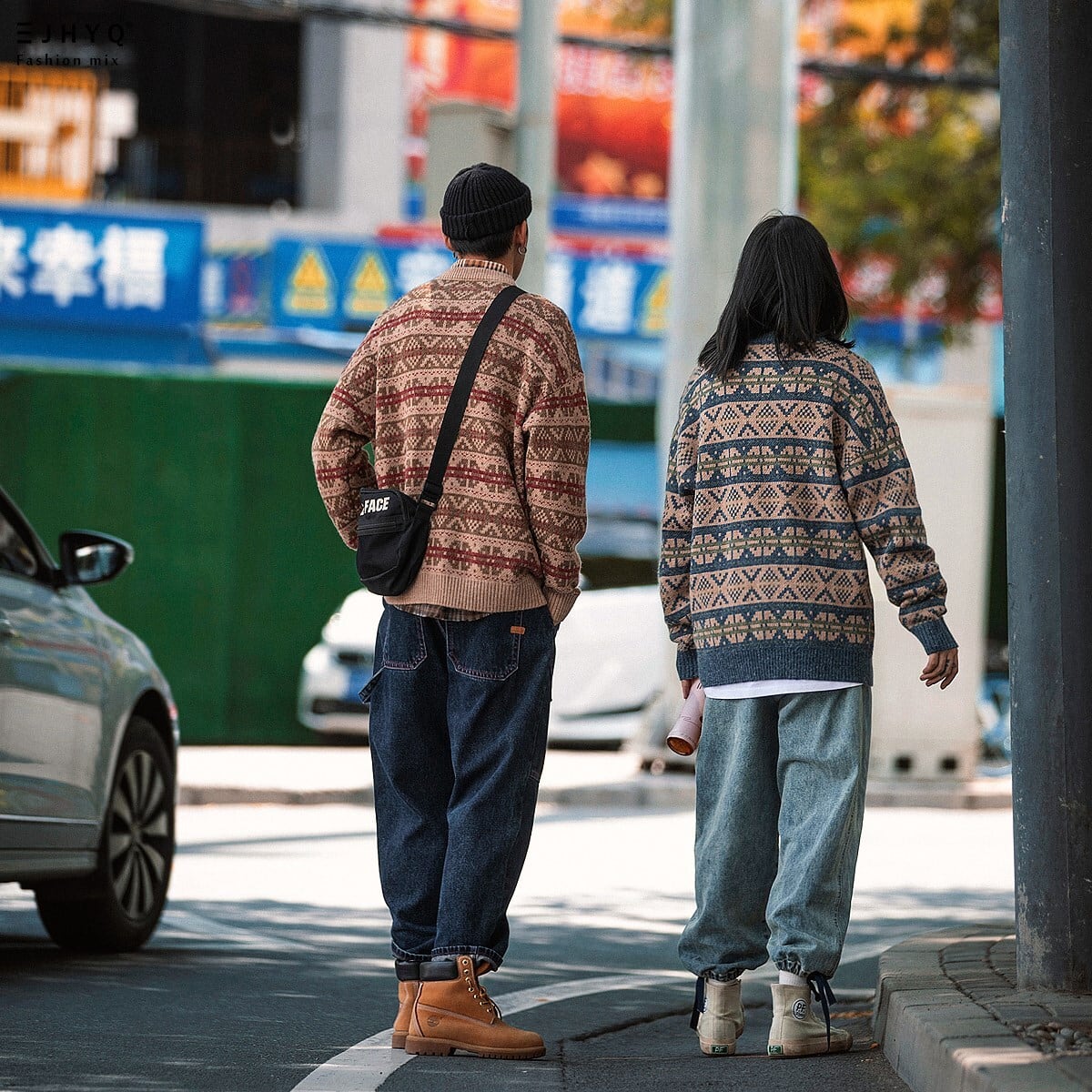 ハイゲージノルディックセーター ｜ニット セーター ノルディック柄