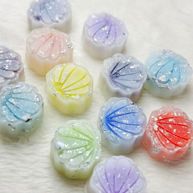 【8色MIX】パステルシェル【約80粒】