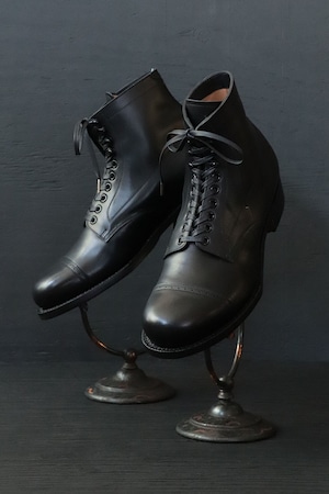 BLACK SIGN/ブラックサイン Army Last Mid Cut Dress w/ Separate Rubber / Black BSFF-15001BLKSOLE