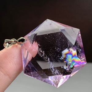 8.六芒星☆虹 アメトリン ペンダントトップ