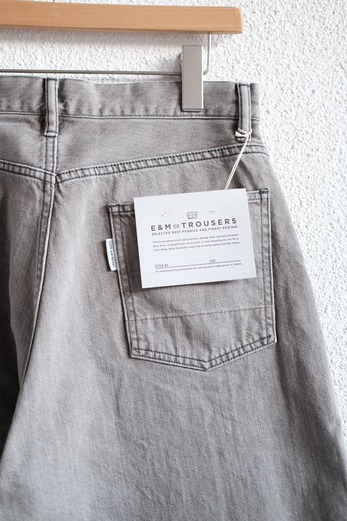 ENDS and MEANS＜エンズアンドミーンズ＞Relaxed fit 5 Pockets Denim