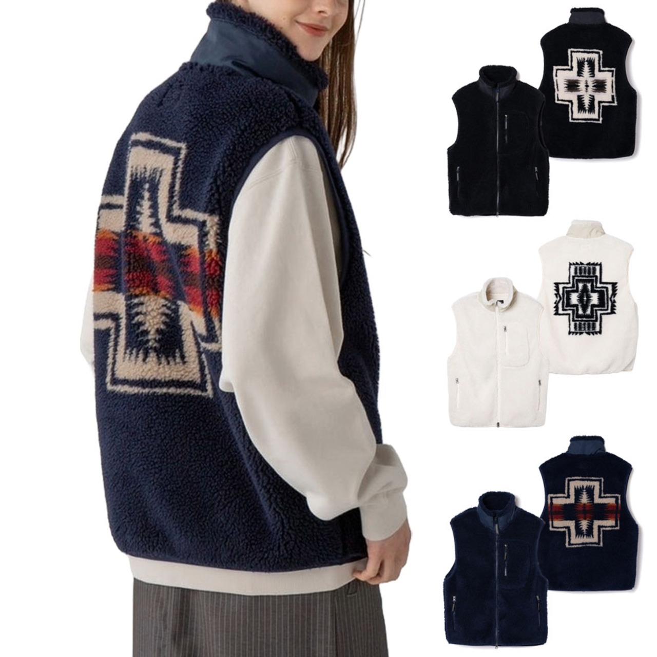 ペンドルトン PENDLETON スタンドネックベスト 4475-7017