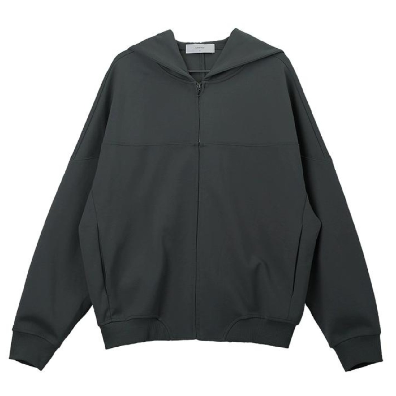 カジュアルスプリット両ジップパーカー　0815