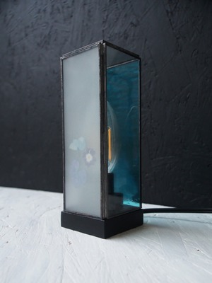 hacomidori ランプシェード(new.ver)6(turquoise-smoke-ミックス)【HC-LS-new-6】