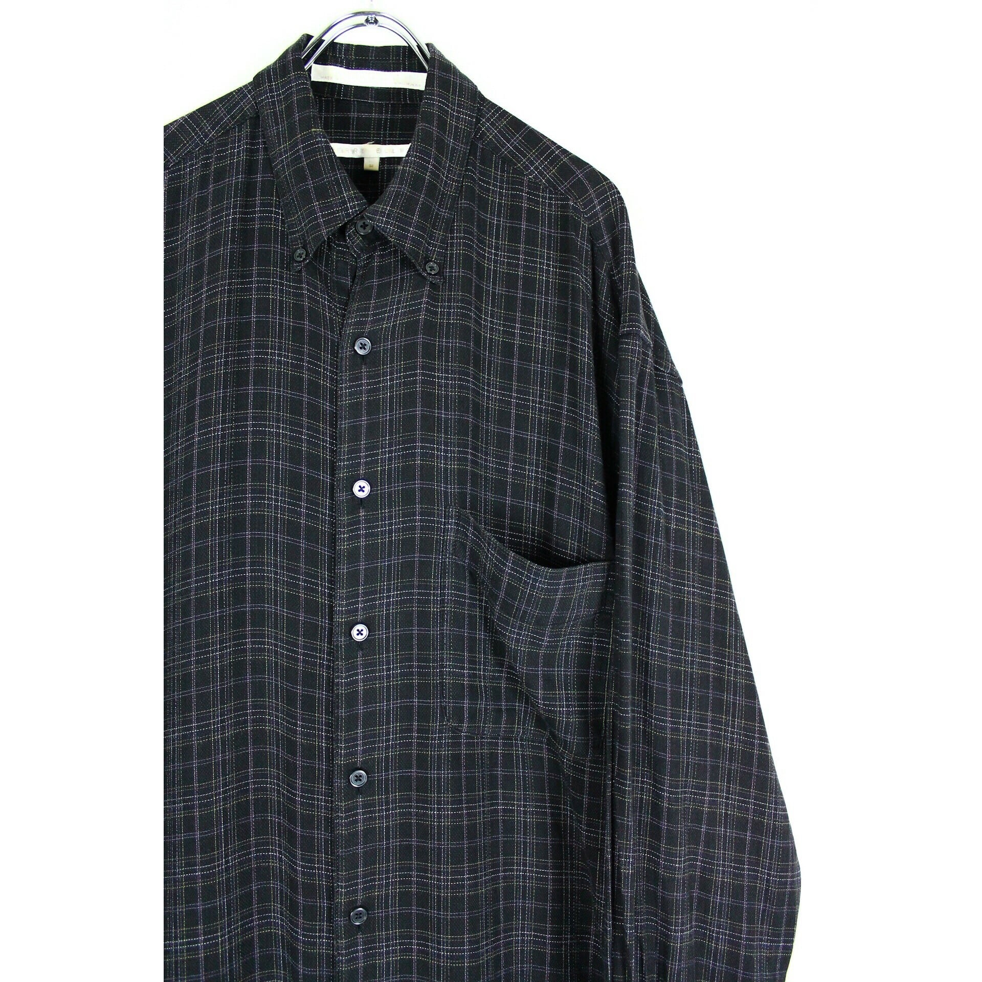 PERRY ELLIS コットン×レーヨン グラフチェックシャツ 【FF-0523】 | cv