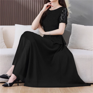 【送料無料】 ドレス ドレス ドレス ドレス ロングドレス 衣装 パーティドレス カラードレス ロング マキシ 袖あり 半袖 Uネック ラウンドネック Aライン フレア 切り替えデザイン ドッキング レース 透け感 シースルー 薄手生地 エレガント 可愛い 大人可愛い きれいめ シンプル カジュアル シック コンサバ 華やか 大人 上品 おしゃれ お洒落 主役級 こなれ感 高見え 高級感 フェミニン 無地 夏 20代 30代 40代 レディース 女性 結婚式 二次会 パーティ 演奏会 ファッション