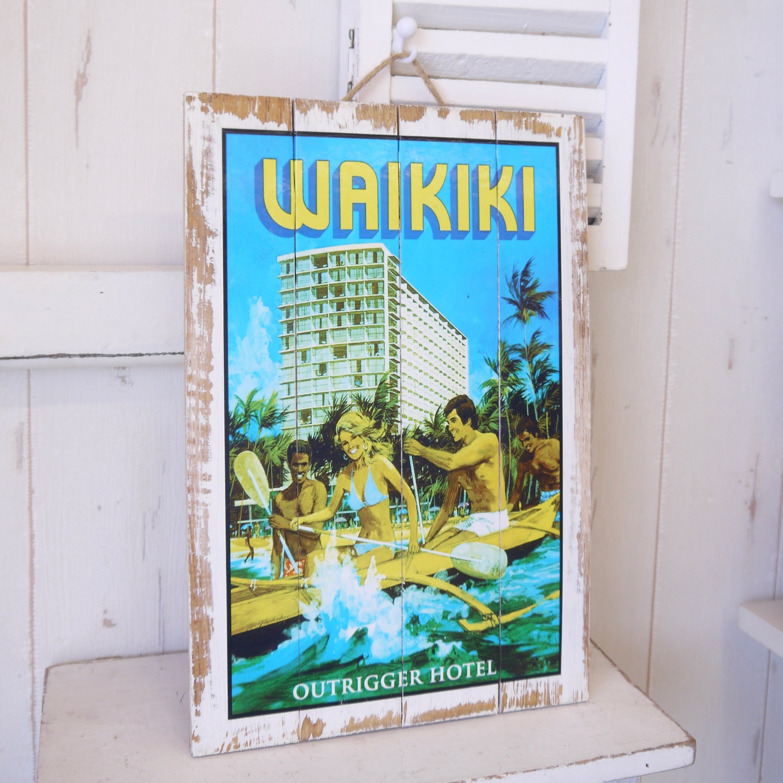 ☆ハワイアン ヴィンテージ看板☆ハワイアンアート／壁掛けハワイ