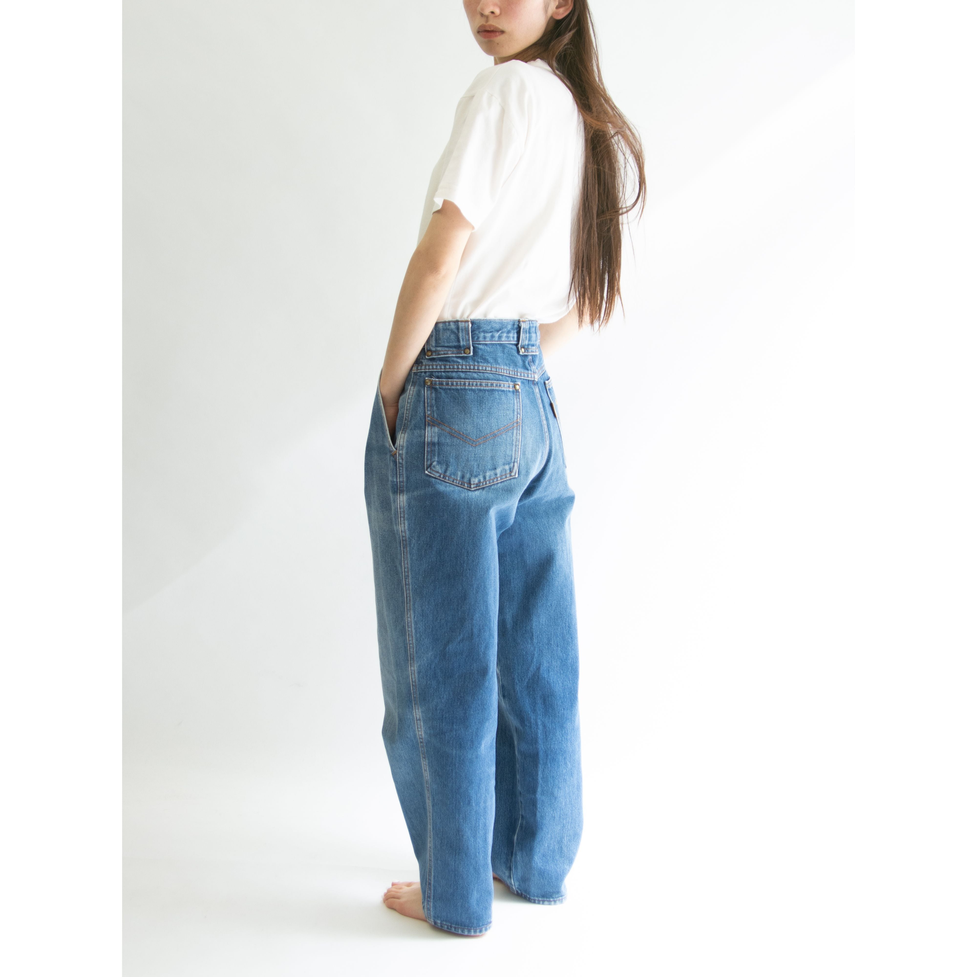 LANCEL】Made in Japan 80-90's tapered denim pants（ランセル 日本製