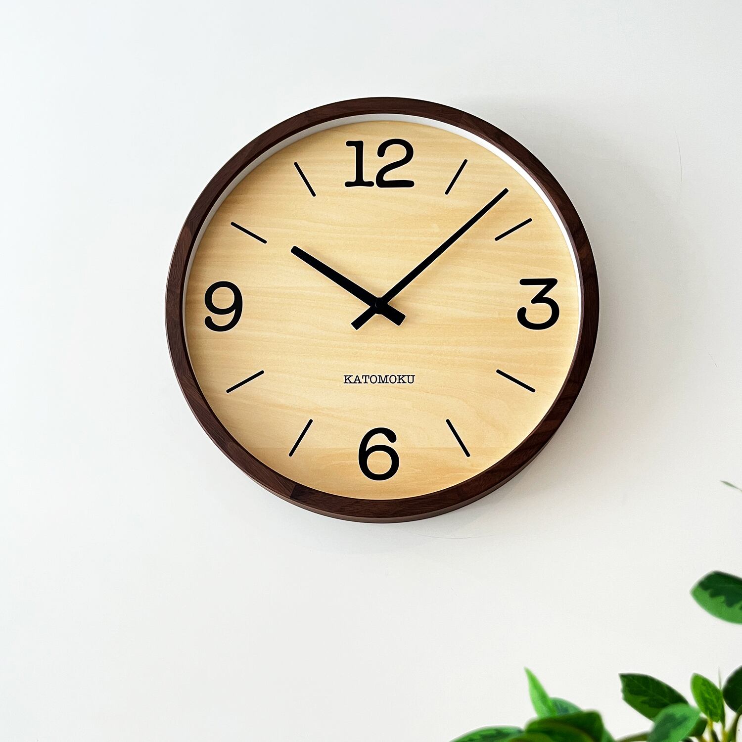 KATOMOKU muku clock 20 LL ウォールナット km-137WA 掛け時計 | 加藤