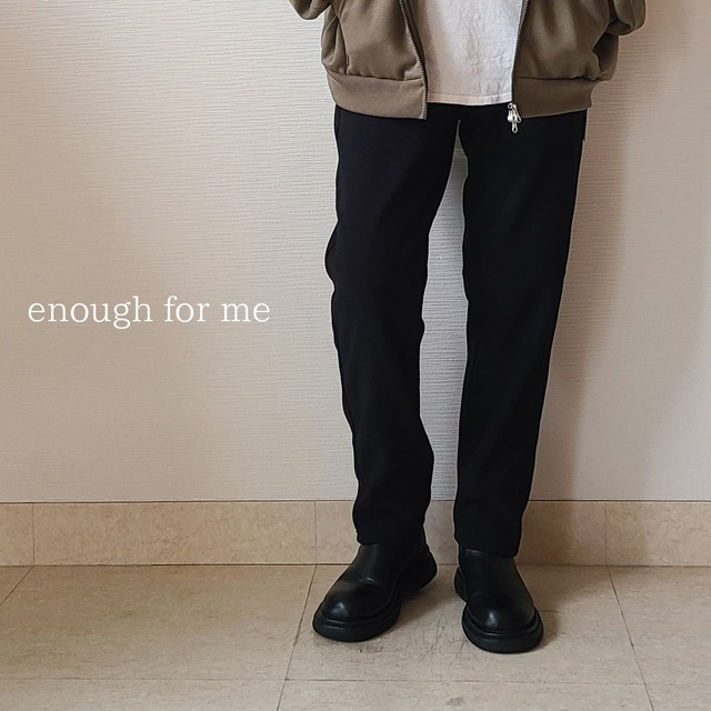 【enough for me】裏起毛配色パンツ(043)