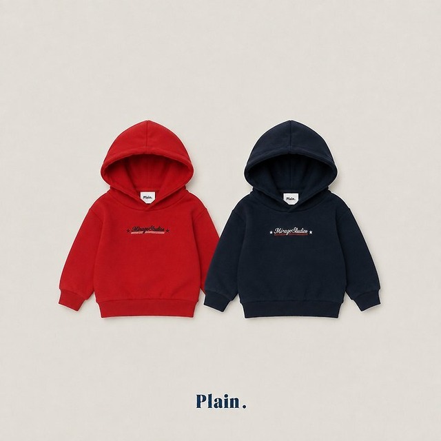 【取寄/韓国直送】Plain.フード付ミラージュトレーナー｜秋服｜韓国子供服｜26/AT