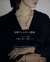 『湖面の余白』coin pearl necklace （ July limited items）