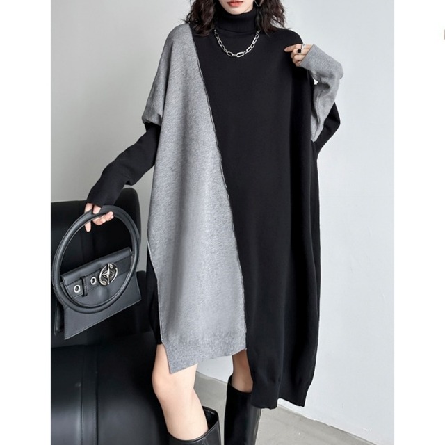 Modified asymmetry knit C0078