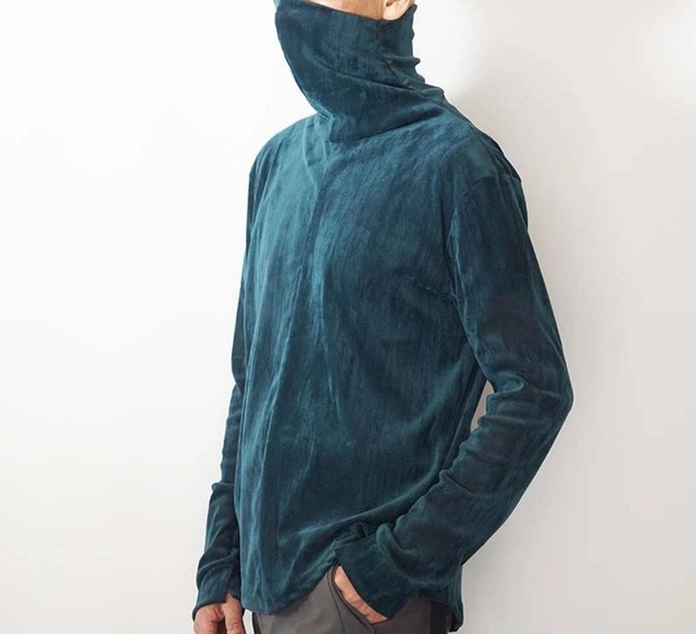 超美品⭐ CCP HIGH NECK LONG SLEEVE FLOCKY  TEAL  L SIZE   LT-AA101   ¥25,300