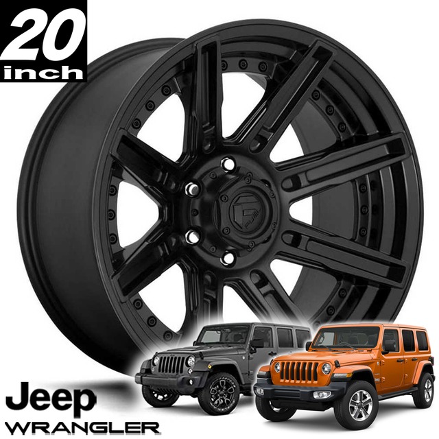 FUEL OFFROAD ROGUE（ローグ）D709 マットブラック 20インチアルミホイール  JKラングラー/JLラングラー/JTグラディエーター オーバーフェンダー用
