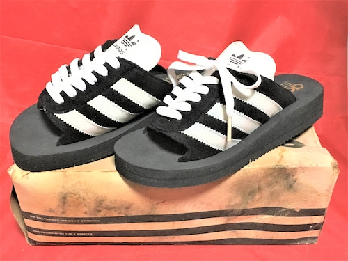 adidas（アディダス）BEACH GAZELLE（ビーチ ガゼル）4 22.5cm 黒/白 90s ⑨