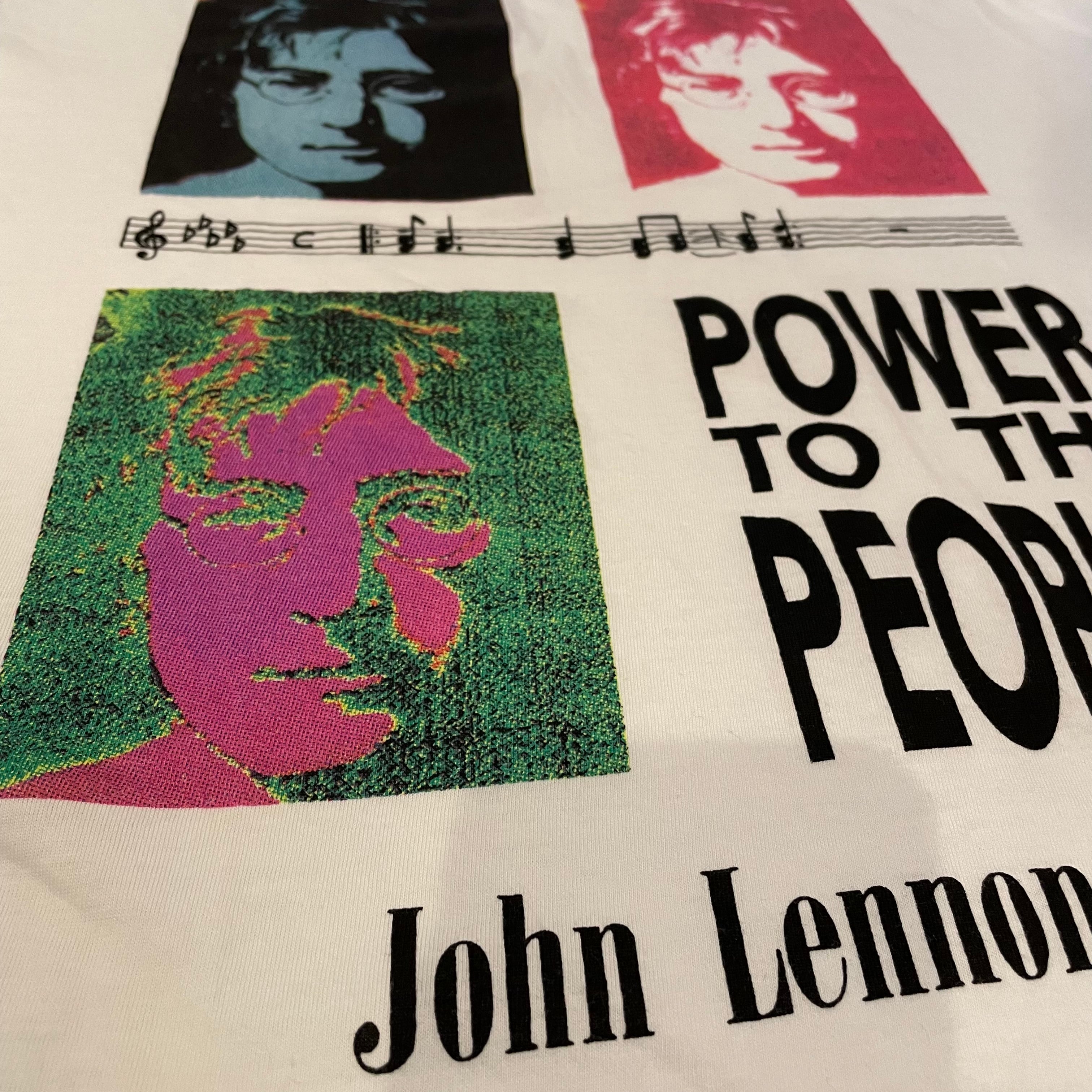 JOHN LENNON】80s 90s 希少 日本企画 プリント Tシャツ シングル