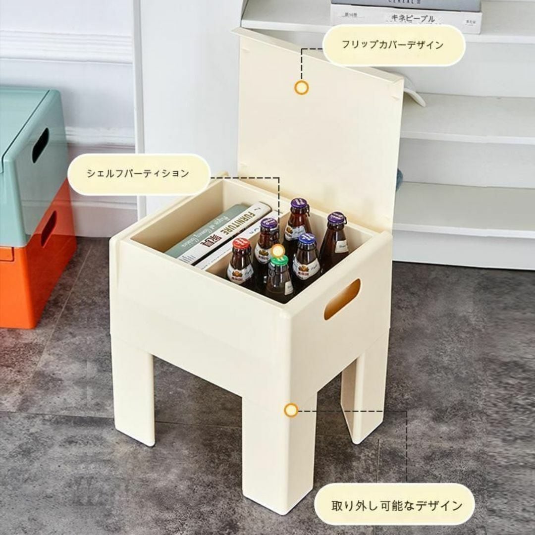 スツール 椅子 イス カーキ 無地 花型 背もたれなし 一人用 インテリア スツール 椅子 イス イエロー シンプル 無地 四角 スクエア 背もたれ