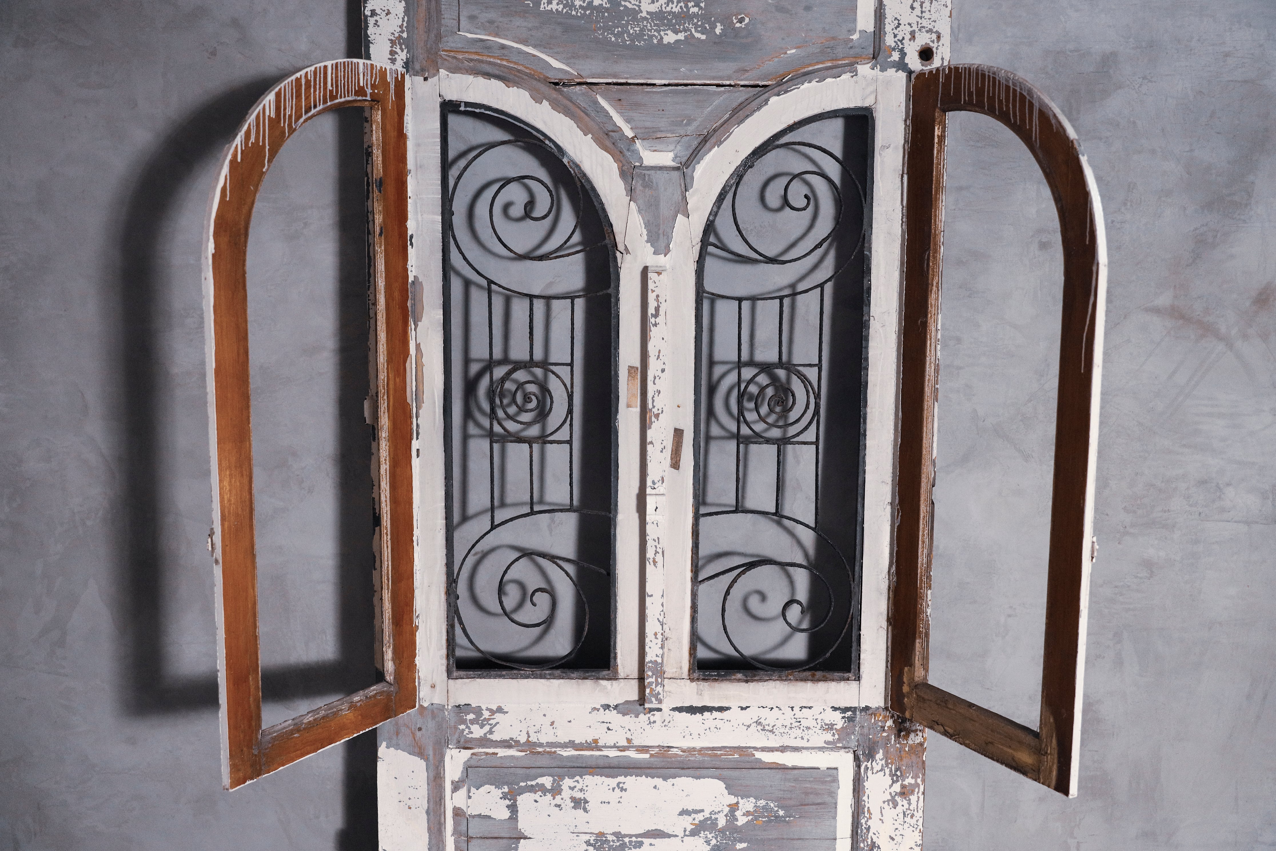 フランス アンティーク Single Door ドア ベルギー テーブル