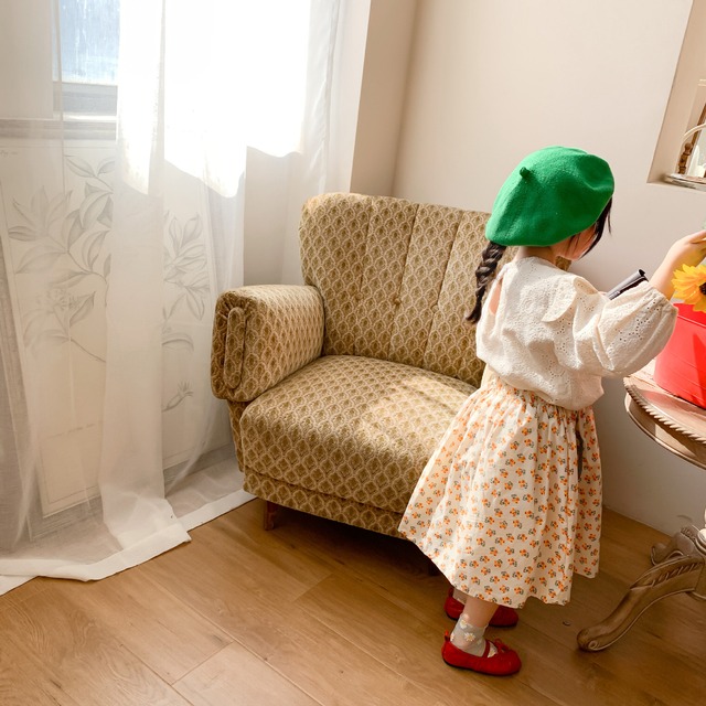 女の子 レース トップス シャツ 春 秋 可愛い 人気 Dyh海外子供用品