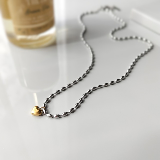【SS】Ricebeads Chain Necklace