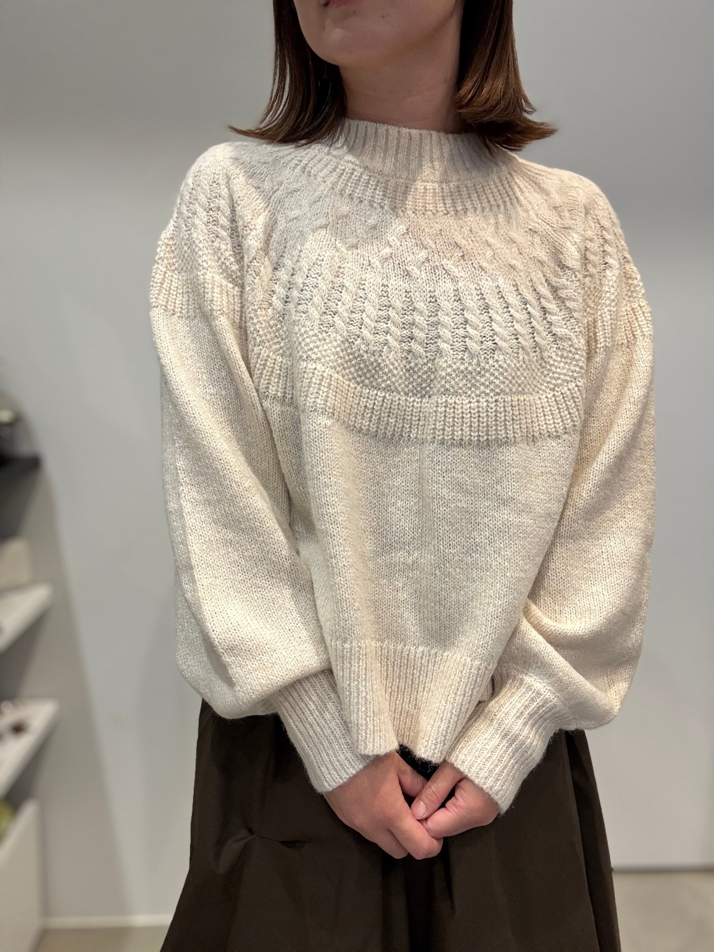 【SELECT】単色フェアアイル柄シンプルPO