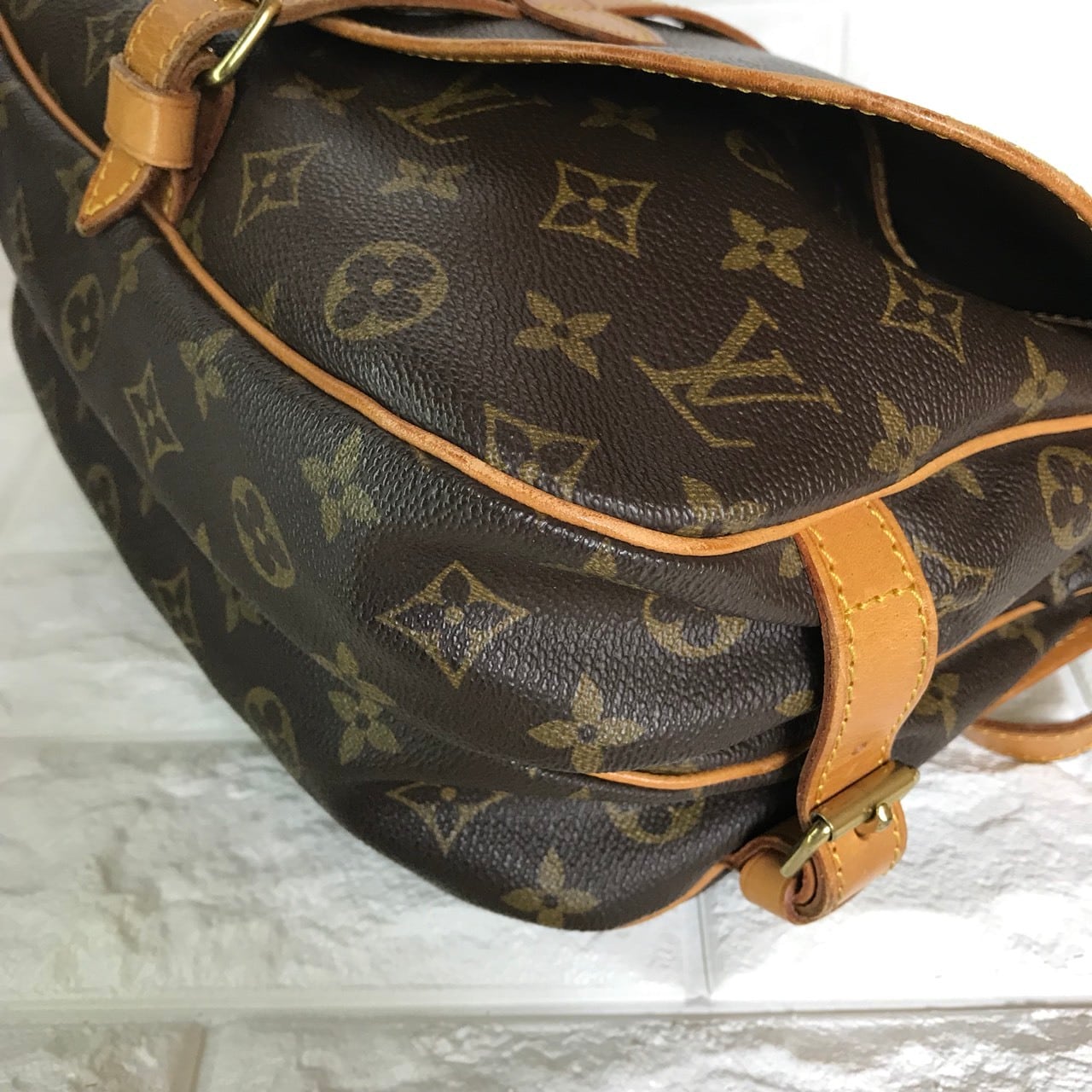 LOUIS VUITTON ルイヴィトン モノグラム ソミュール30 ショルダー ...