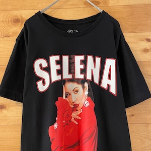 【SELENA】セレーナ 音楽Tシャツ フォトプリント アーチロゴ M us古着