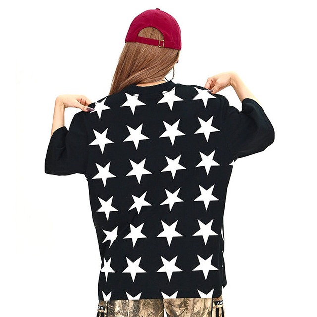 ポップレタリングプリントルーズフィットTシャツ 2col   R01894