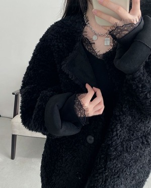 ショート ボアジャケット2color A0684