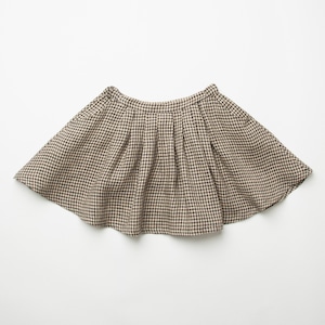 Nellie Quats/Knock Down Ginger Skirt - Black & White Mini Check Linen