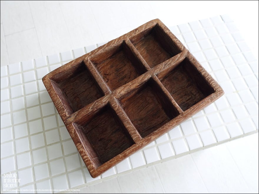 総無垢 チーク ハンドメイド 手作り 手彫り ウッドトレイ 花器 小物