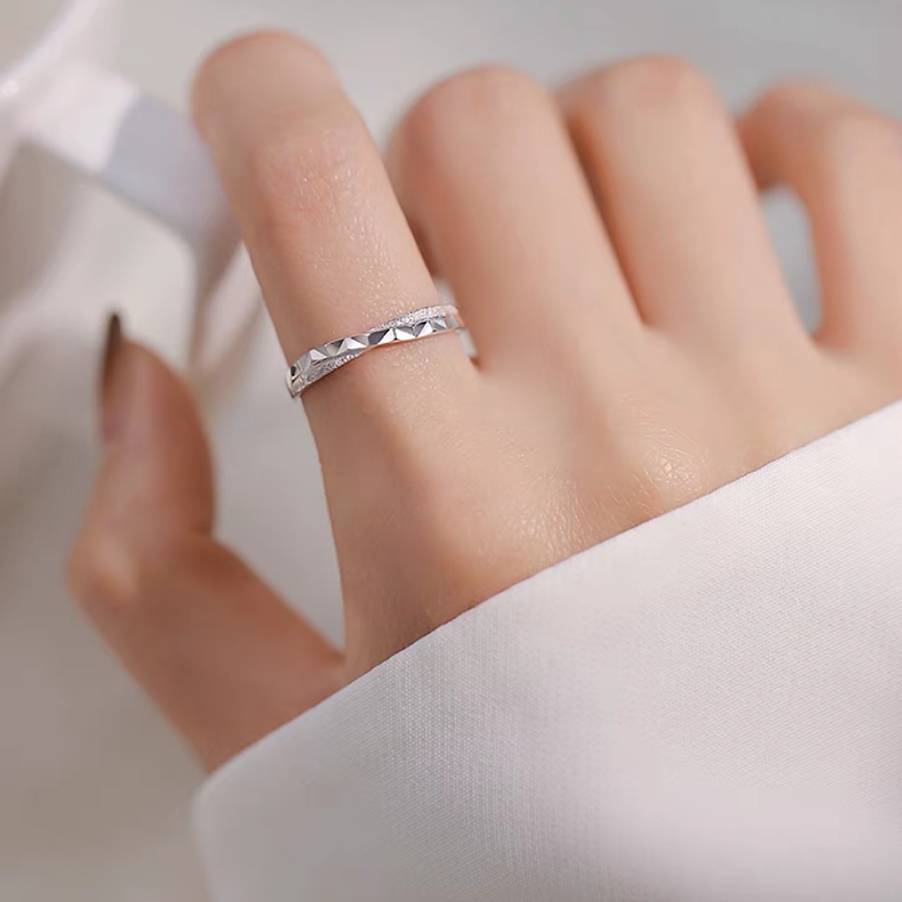 指輪 おしゃれ キラキラ クロス リング