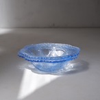 水色レースのお皿