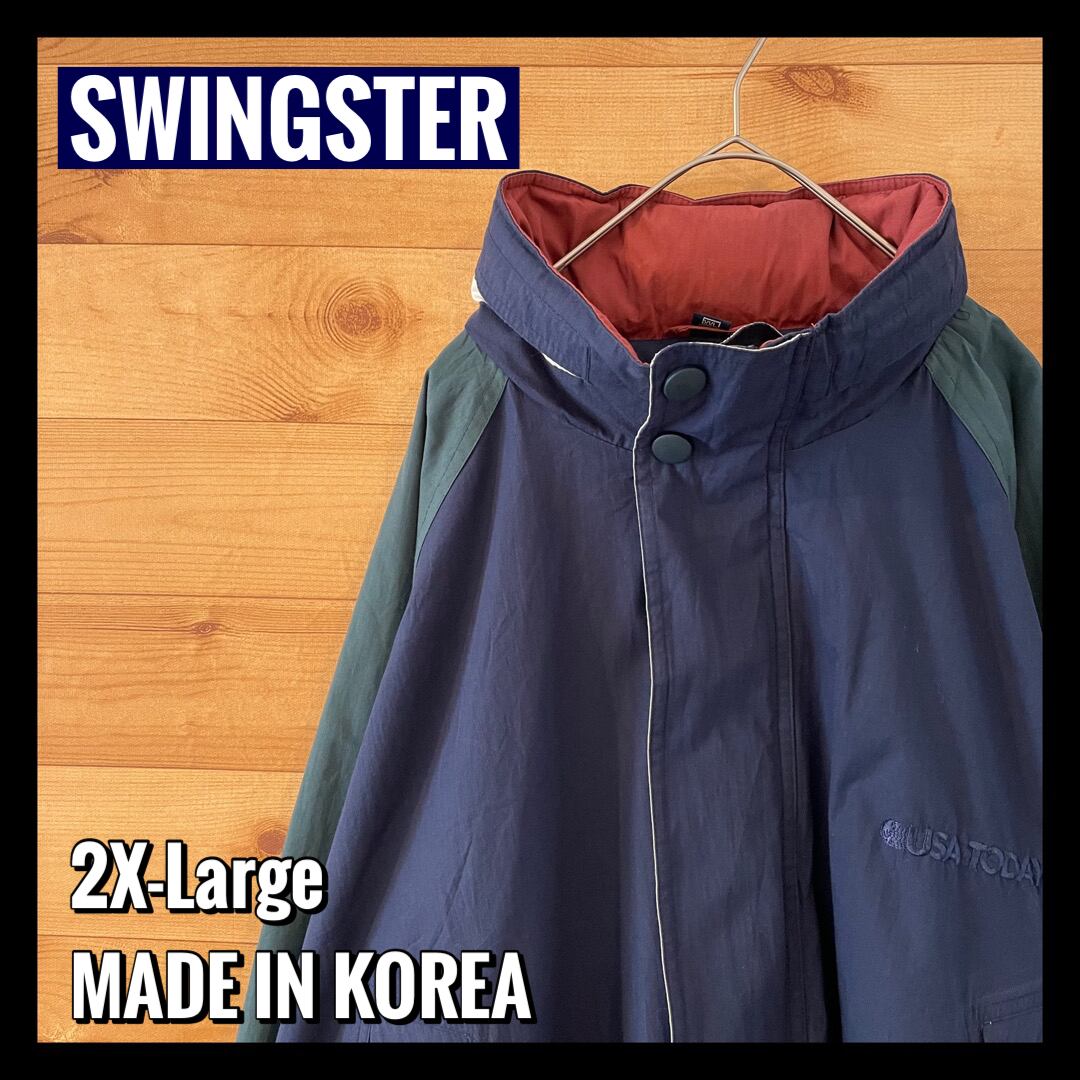 【SWINGSTER】韓国製 USA TODAY 刺繍ロゴ アウター ブルゾン