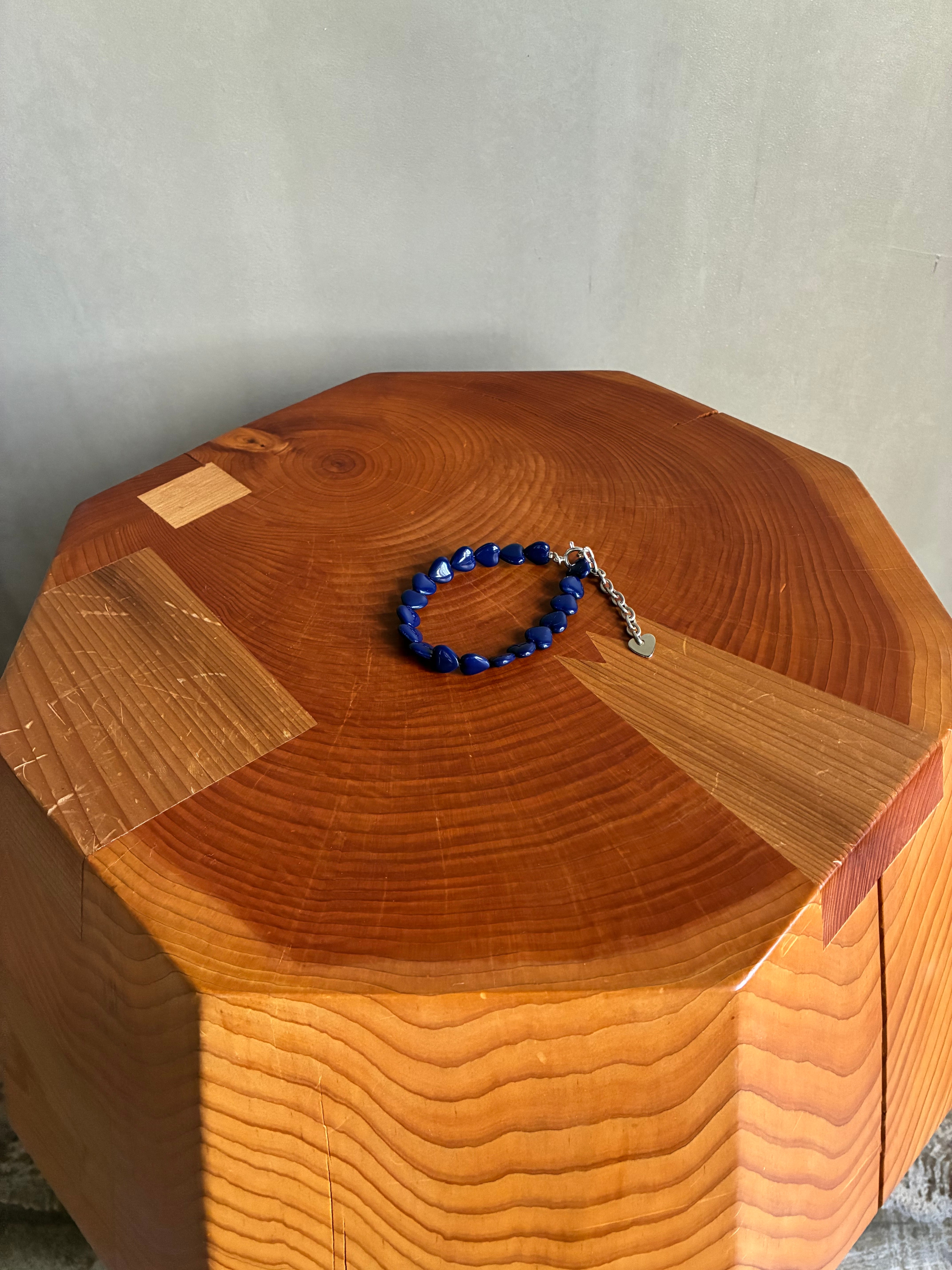 Daniel et lili "60's vintages heart bracelet-navy-"