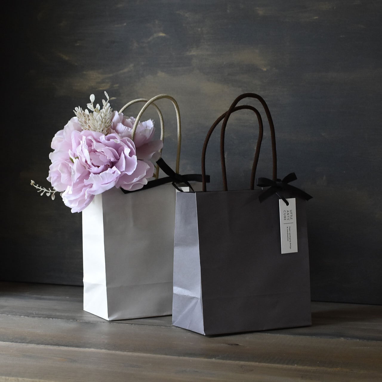 ミニ紙袋 50枚入 幅150×高さ165×マチ80mm 手提げ袋 | 小さな箱屋