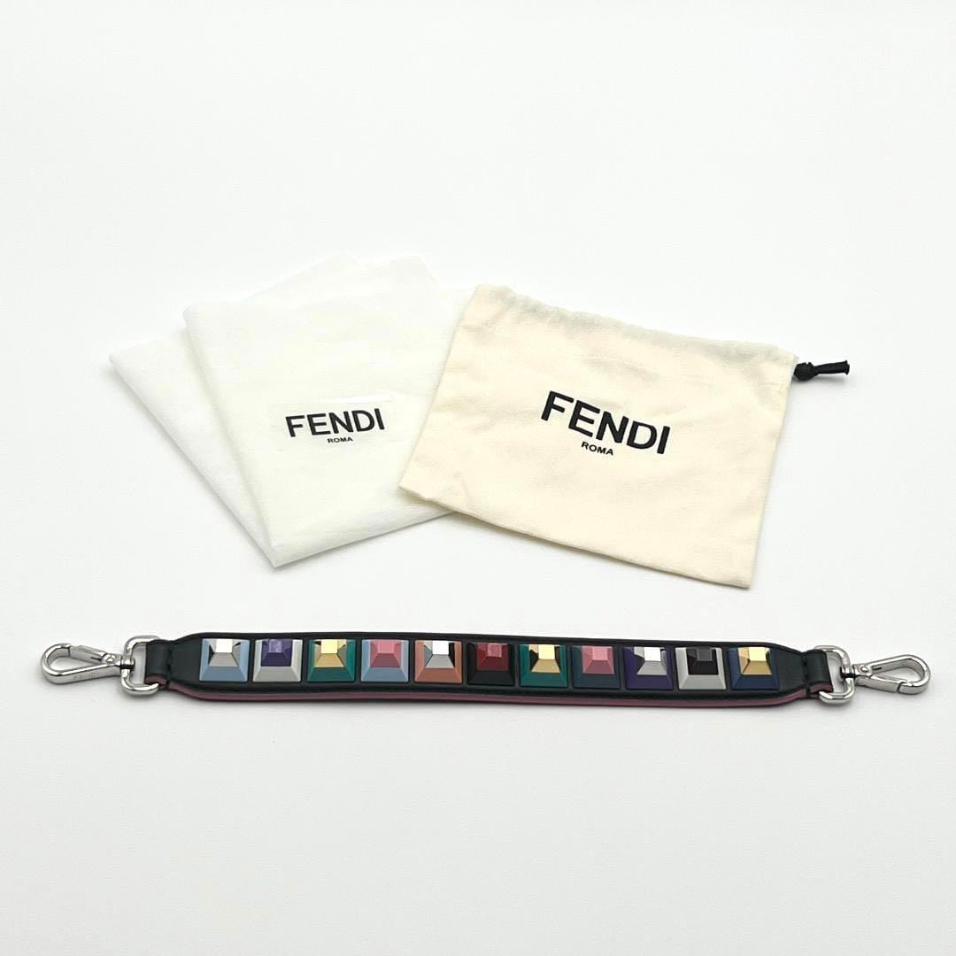 【希少柄】フェンディ　FENDI　ハンドバッグ　ストラップ　ユー　ハンドル