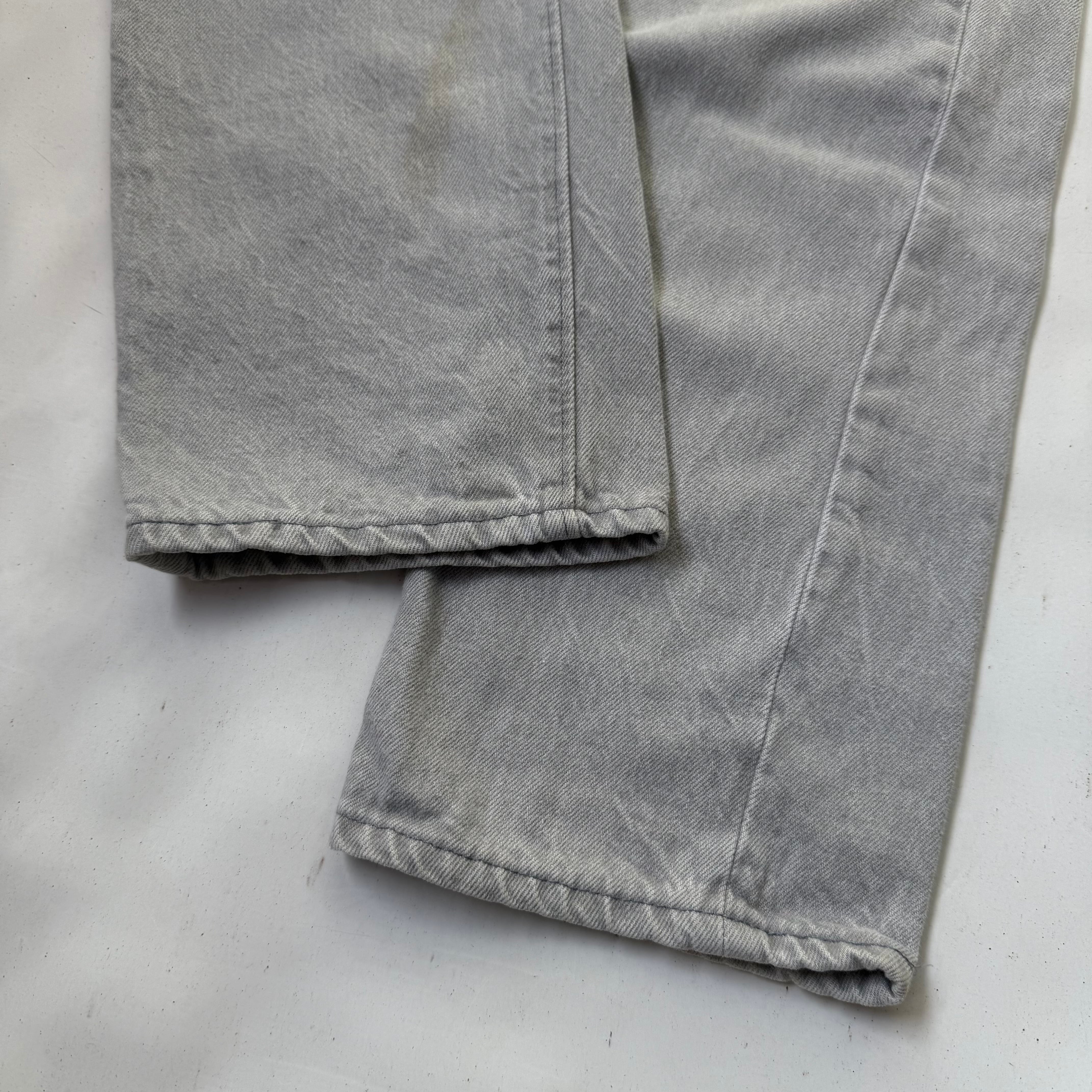 80's Vintage “Levi's501” 先染めグレー（内股シングル） Denim Pants