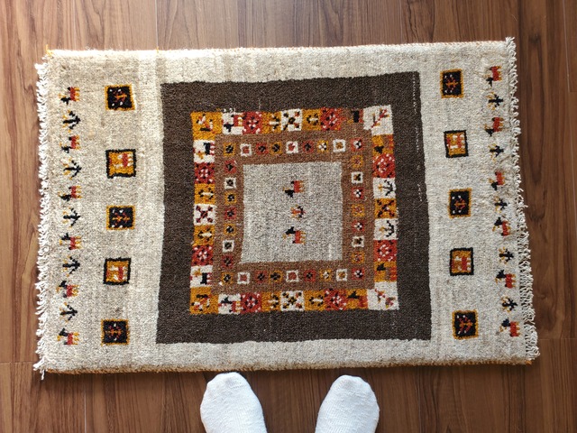 kn様、ありがとうございました！《2020年12月入荷》【No.37】ギャッベ　玄関マットサイズ