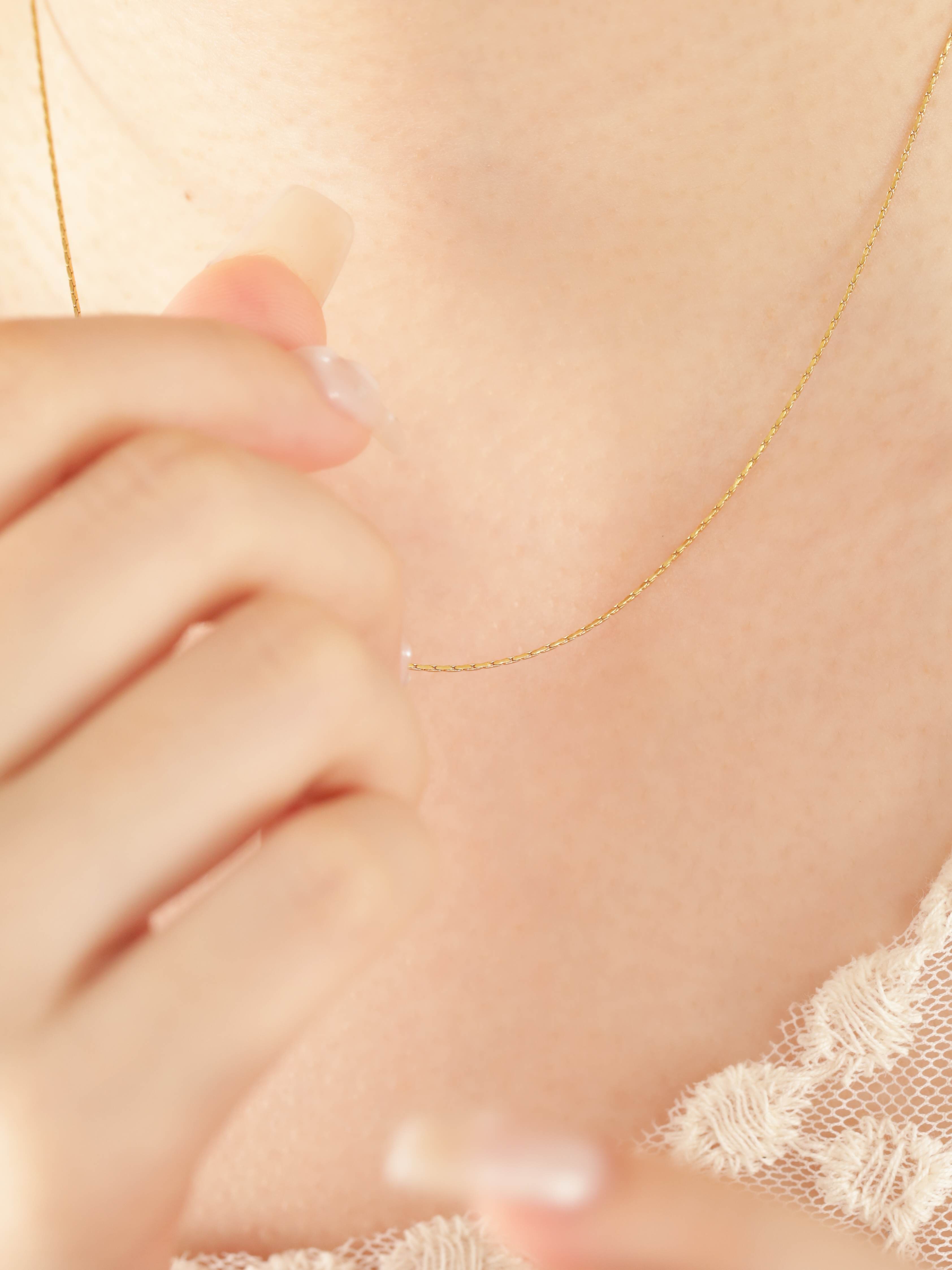 316L simple snake necklace #n46