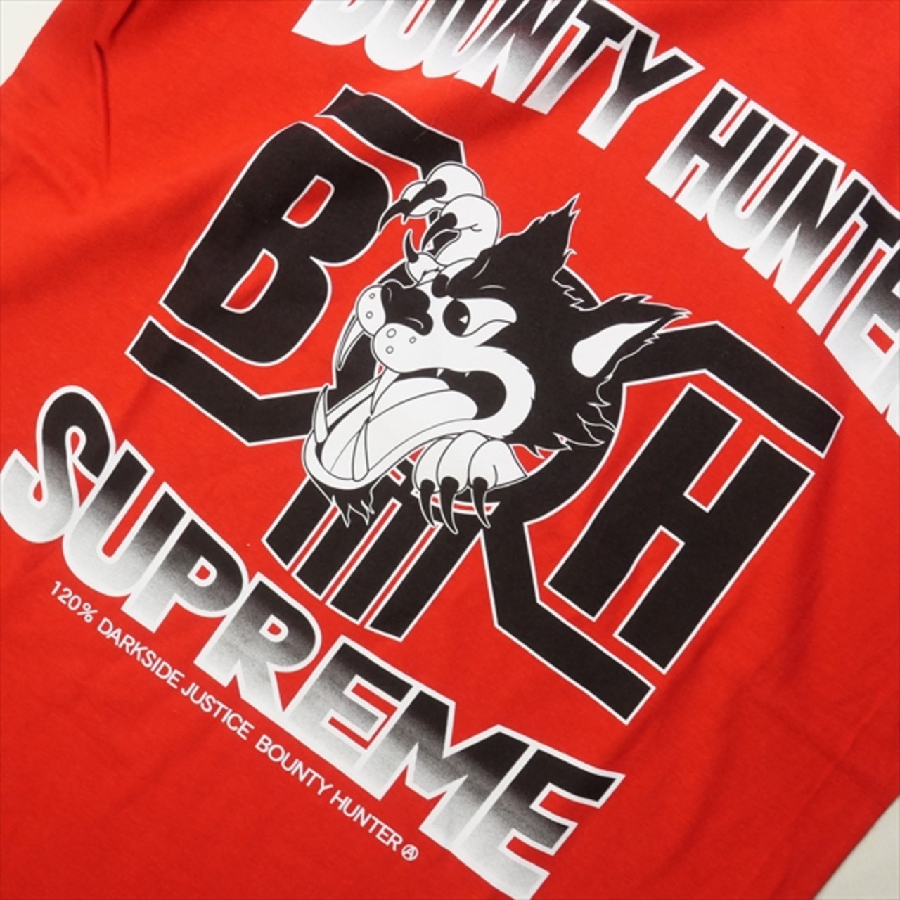 Size【S】 SUPREME シュプリーム ×Bounty Hunter 23AW Wolf Tee Red T 