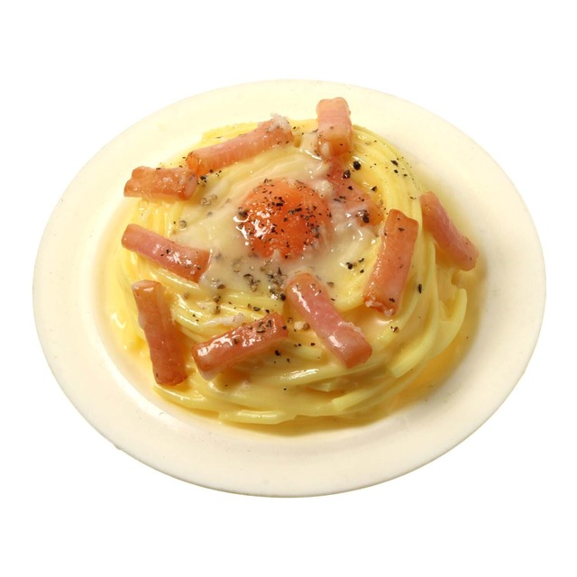 [H0007]食品サンプル屋さんのマグネット（カルボナーラ）【メール便不可】
