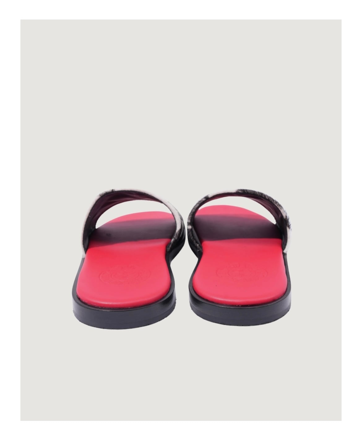 CHROME HEARTS クロムハーツ Cross Patch Cow Slides クロスパッチ
