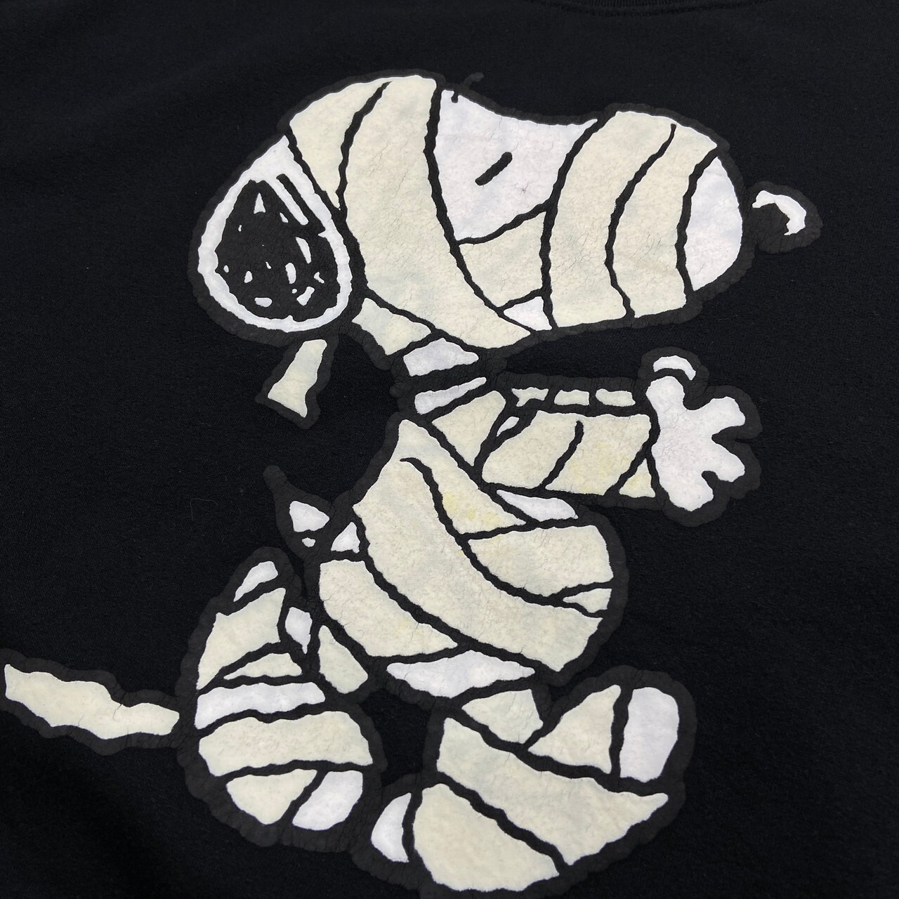 PEANUTS ピーナッツ ゾンビ スヌーピー 蓄光プリント スウェットシャツ 
