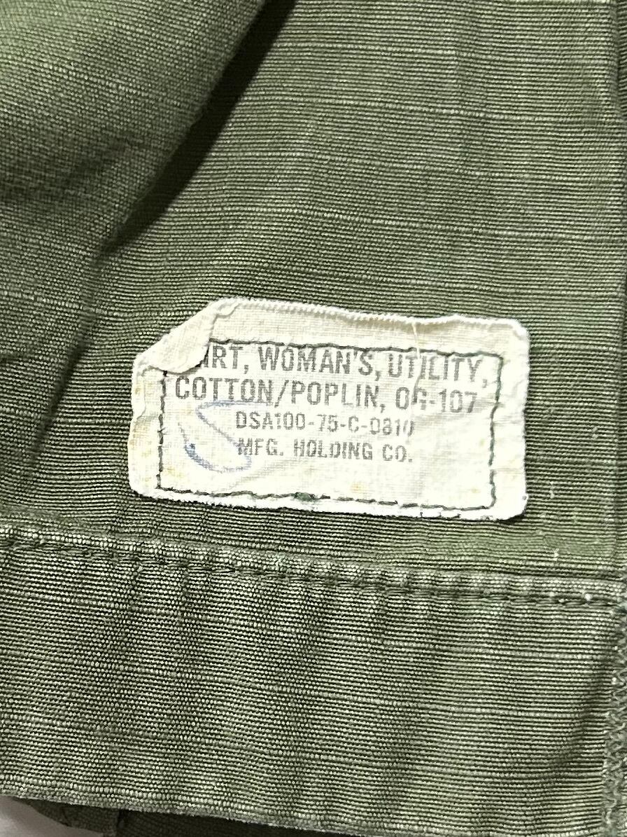 女性用 ユーティリティー ナム戦 UTILITY シャツ OG-107 ミリタリー