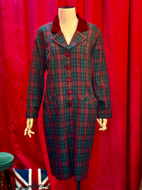 英国80’ｓ Vintage　ワンピース