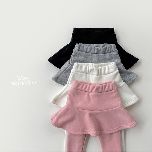 white sketch book［取寄］mink skirt leggings  26winter