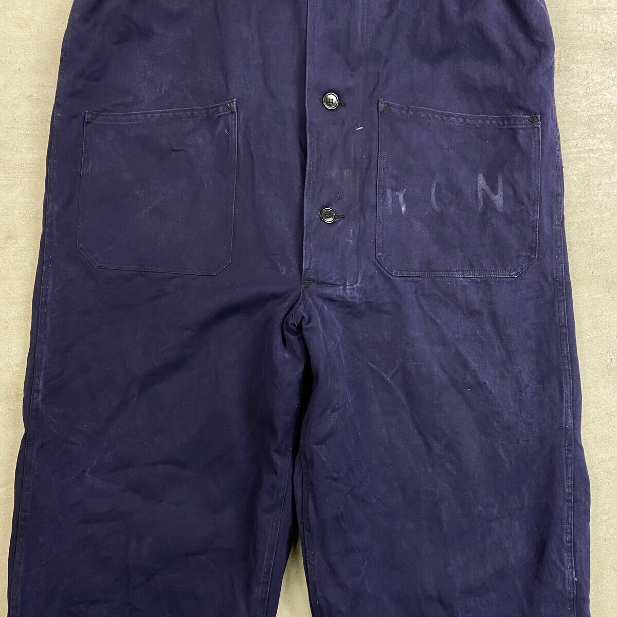 50年代 ROYAL CANADIAN NAVY カナダ軍 デッキパンツ メンズW40相当