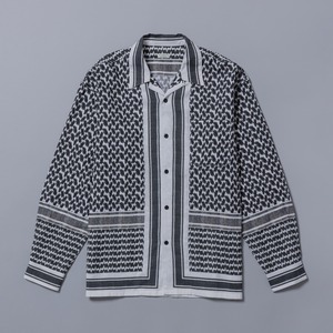 [SOLARIS&CO.]AFGHAN OPEN COLLAR SHIRTS "MOHAMED"